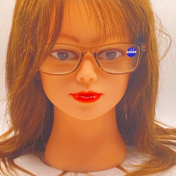 0946 Theresa 3.5 Taupe Reading Glasses Soft Butterfly Style Readers NWT - Picture 2 of 9